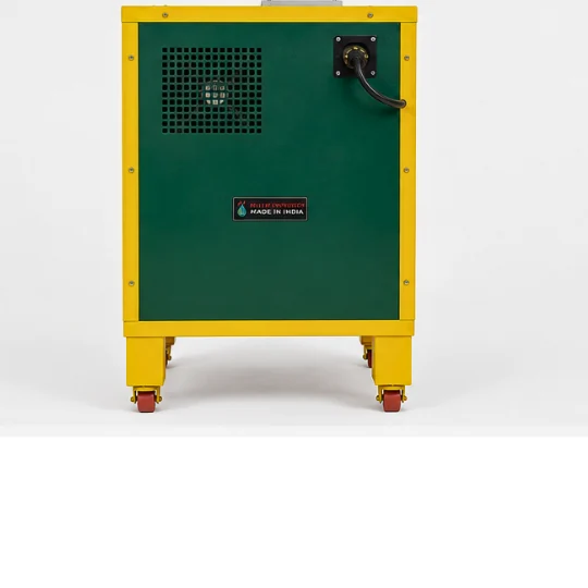 COMPOSTO VEER rear view showing power inlet and ventilation grille