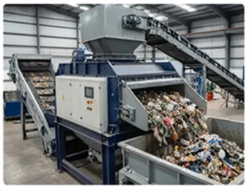 Ballistic separator machine for dry and wet waste separation