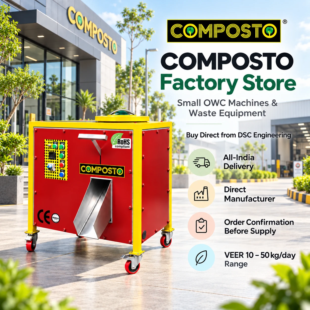 COMPOSTO VEER 50 organic waste converter — COMPOSTO Factory Store